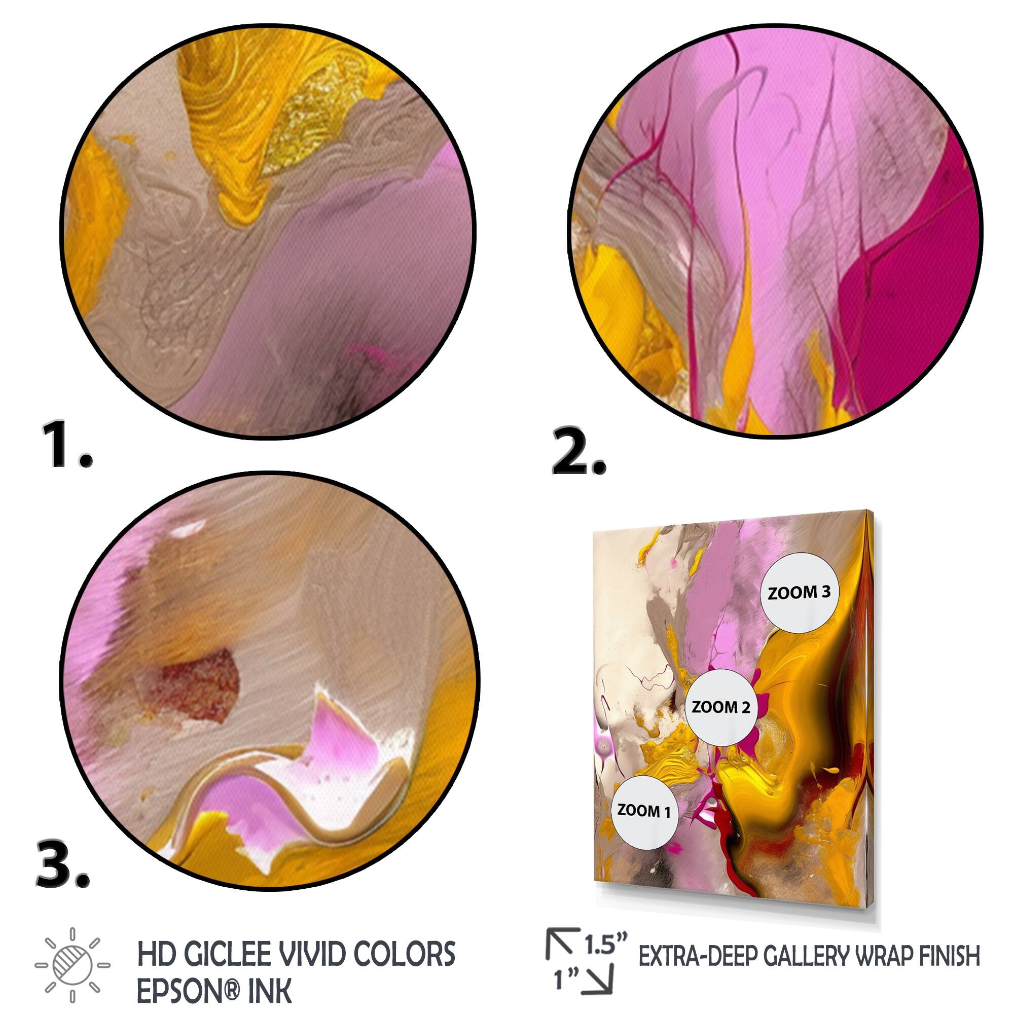 Designart "Luscious Interlude Of Divine Secrets Abstract I" Abstract